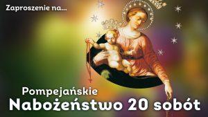 Zaproszenie na nabożeńśtwo 20 sobót