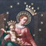 Fragment obrazu Matki Bożej Pompejańskiej