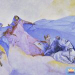 Fragment kopuły sanktuarium pompejańskiego - wizja św. Dominika